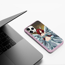 Чехол iPhone 11 Pro матовый Fairy tail, цвет: 3D-розовый — фото 2