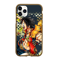 Чехол iPhone 11 Pro матовый One Piece, цвет: 3D-коричневый