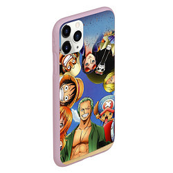 Чехол iPhone 11 Pro матовый One Piece, цвет: 3D-розовый — фото 2