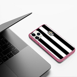 Чехол iPhone 11 Pro матовый Juventus: Pirlo, цвет: 3D-малиновый — фото 2