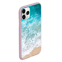 Чехол iPhone 11 Pro матовый Берег, цвет: 3D-розовый — фото 2
