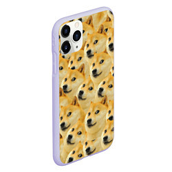 Чехол iPhone 11 Pro матовый Doge, цвет: 3D-светло-сиреневый — фото 2