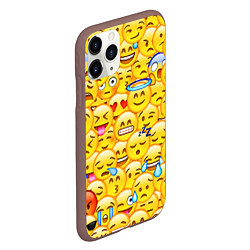 Чехол iPhone 11 Pro матовый Emoji, цвет: 3D-коричневый — фото 2