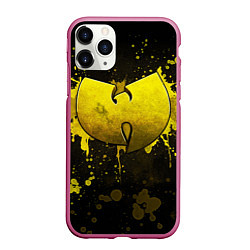 Чехол iPhone 11 Pro матовый Wu-Tang Clan: Yellow, цвет: 3D-малиновый