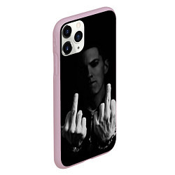 Чехол iPhone 11 Pro матовый Eminem Fuck, цвет: 3D-розовый — фото 2