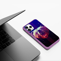 Чехол iPhone 11 Pro матовый Roar Bear, цвет: 3D-фиолетовый — фото 2