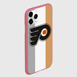 Чехол iPhone 11 Pro матовый Philadelphia Flyers, цвет: 3D-малиновый — фото 2