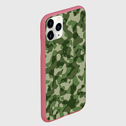 Чехол iPhone 11 Pro матовый Хаки, цвет: 3D-малиновый — фото 2
