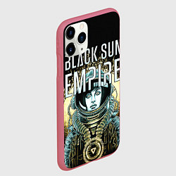 Чехол iPhone 11 Pro матовый Black Sun Empire, цвет: 3D-малиновый — фото 2
