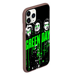 Чехол iPhone 11 Pro матовый Green Day: Acid Colour, цвет: 3D-коричневый — фото 2