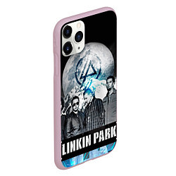 Чехол iPhone 11 Pro матовый Linkin Park: Moon, цвет: 3D-розовый — фото 2