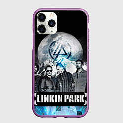 Чехол iPhone 11 Pro матовый Linkin Park: Moon, цвет: 3D-фиолетовый