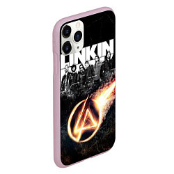 Чехол iPhone 11 Pro матовый Linkin Park: Comet, цвет: 3D-розовый — фото 2