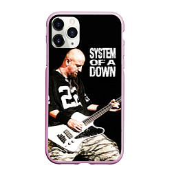 Чехол iPhone 11 Pro матовый System of a Down, цвет: 3D-розовый