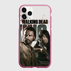 Чехол iPhone 11 Pro матовый Walking Hunters, цвет: 3D-малиновый