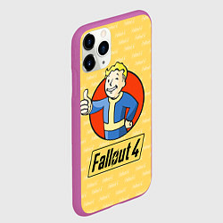 Чехол iPhone 11 Pro матовый Fallout 4: Pip-Boy, цвет: 3D-фиолетовый — фото 2