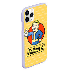 Чехол iPhone 11 Pro матовый Fallout 4: Pip-Boy, цвет: 3D-светло-сиреневый — фото 2