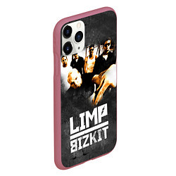 Чехол iPhone 11 Pro матовый Limp Bizkit: Rock in to you, цвет: 3D-малиновый — фото 2