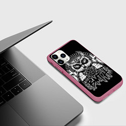 Чехол iPhone 11 Pro матовый BMTH Owl, цвет: 3D-малиновый — фото 2