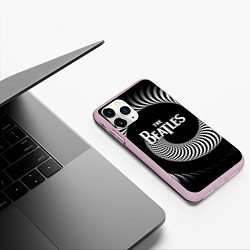 Чехол iPhone 11 Pro матовый The Beatles: Stereo Type, цвет: 3D-розовый — фото 2