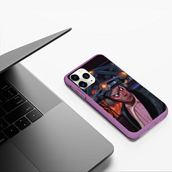 Чехол iPhone 11 Pro матовый Emmett Lathrop Brown, цвет: 3D-фиолетовый — фото 2