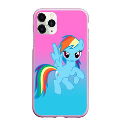 Чехол iPhone 11 Pro матовый My Little Pony, цвет: 3D-розовый