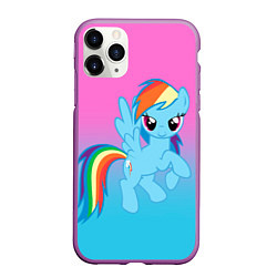 Чехол iPhone 11 Pro матовый My Little Pony, цвет: 3D-фиолетовый