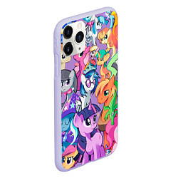 Чехол iPhone 11 Pro матовый My Little Pony, цвет: 3D-светло-сиреневый — фото 2