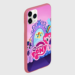 Чехол iPhone 11 Pro матовый My Little Pony, цвет: 3D-малиновый — фото 2