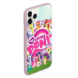 Чехол iPhone 11 Pro матовый My Little Pony, цвет: 3D-розовый — фото 2