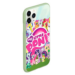 Чехол iPhone 11 Pro матовый My Little Pony, цвет: 3D-салатовый — фото 2