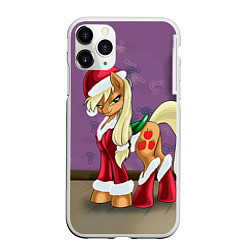 Чехол iPhone 11 Pro матовый Pinky Pie: Xmas, цвет: 3D-белый