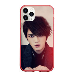 Чехол iPhone 11 Pro матовый Kim JaeJoong, цвет: 3D-красный