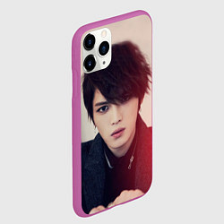 Чехол iPhone 11 Pro матовый Kim JaeJoong, цвет: 3D-фиолетовый — фото 2