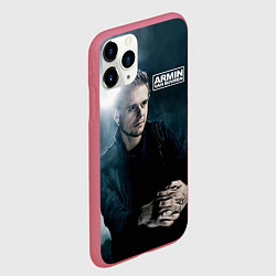 Чехол iPhone 11 Pro матовый Armin Van Buuren, цвет: 3D-малиновый — фото 2