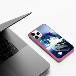 Чехол iPhone 11 Pro матовый Бездомный бог, цвет: 3D-малиновый — фото 2