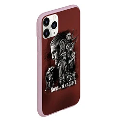 Чехол iPhone 11 Pro матовый Sons Of Anarchy, цвет: 3D-розовый — фото 2