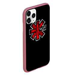 Чехол iPhone 11 Pro матовый RHCP Symbol, цвет: 3D-малиновый — фото 2