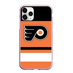 Чехол iPhone 11 Pro матовый Philadelphia Flyers, цвет: 3D-розовый