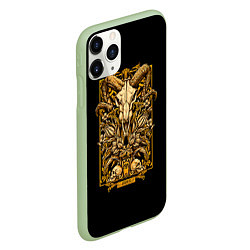 Чехол iPhone 11 Pro матовый Овен, цвет: 3D-салатовый — фото 2