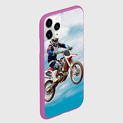Чехол iPhone 11 Pro матовый Эндуро, цвет: 3D-фиолетовый — фото 2