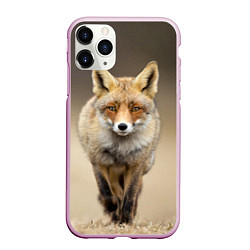 Чехол iPhone 11 Pro матовый Бегущая лисица, цвет: 3D-розовый