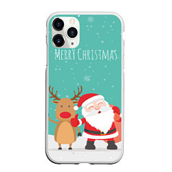 Чехол iPhone 11 Pro матовый Merry Christmas