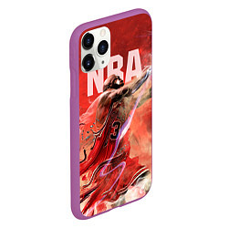 Чехол iPhone 11 Pro матовый Спорт NBA, цвет: 3D-фиолетовый — фото 2