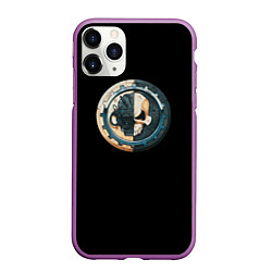Чехол iPhone 11 Pro матовый Adeptus Mechanicus, цвет: 3D-фиолетовый