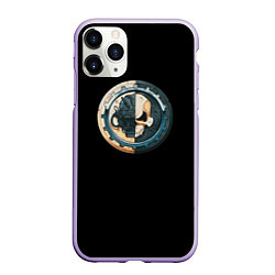 Чехол iPhone 11 Pro матовый Adeptus Mechanicus, цвет: 3D-светло-сиреневый