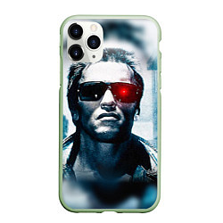 Чехол iPhone 11 Pro матовый T-800, цвет: 3D-салатовый