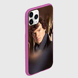 Чехол iPhone 11 Pro матовый Бенедикт Камбербэтч 1, цвет: 3D-фиолетовый — фото 2