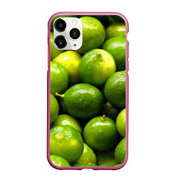 Чехол iPhone 11 Pro матовый Лаймовая, цвет: 3D-малиновый