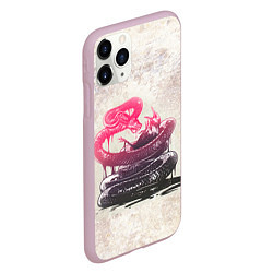 Чехол iPhone 11 Pro матовый Three Days Grace: Acid snake, цвет: 3D-розовый — фото 2